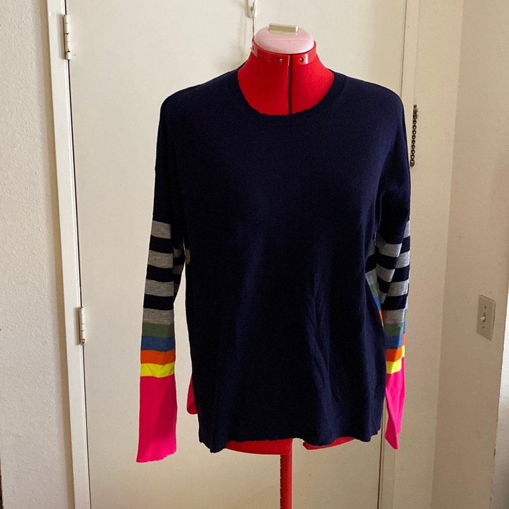 Striped Wool Cashmere Sweater size:S